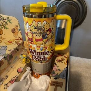 LoveShackFancy Winnie the Pooh Tumbler with Yellow Lid
